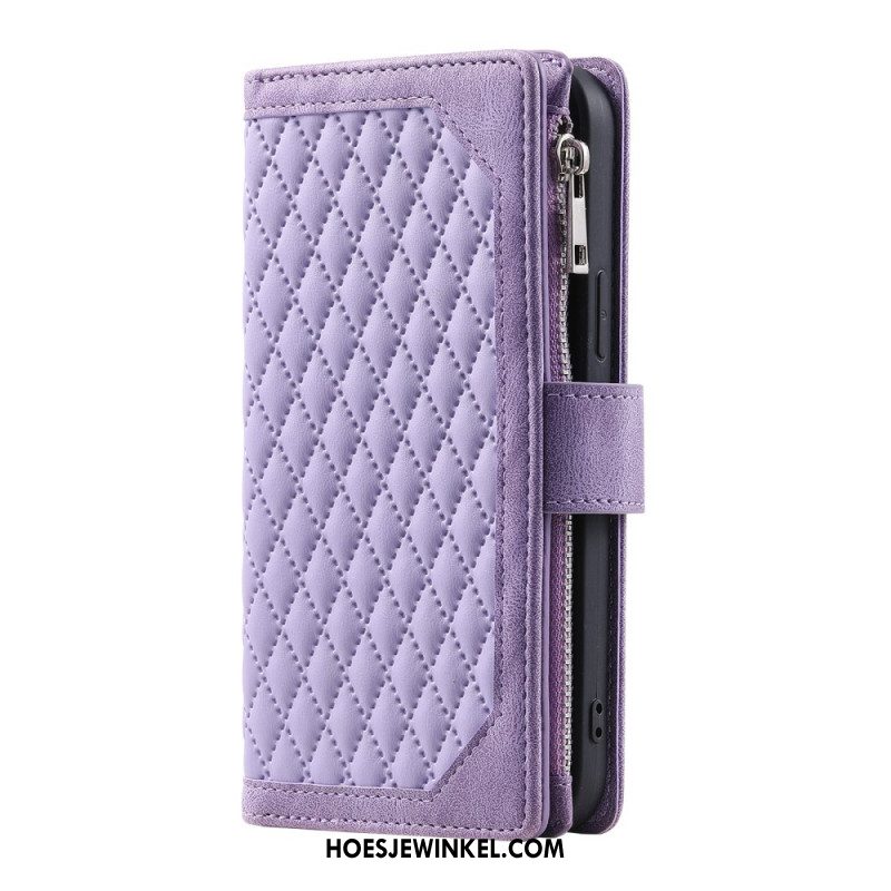 Flip Case Leren Samsung Galaxy S25 Fe Gewatteerd