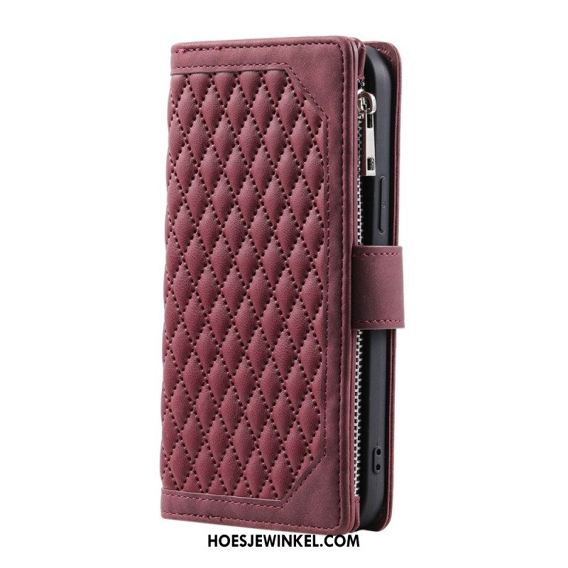 Flip Case Leren Samsung Galaxy S25 Fe Gewatteerd