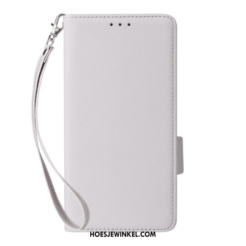 Flip Case Leren Samsung Galaxy S25 Fe Klassieke Portemonnee Met Bandje