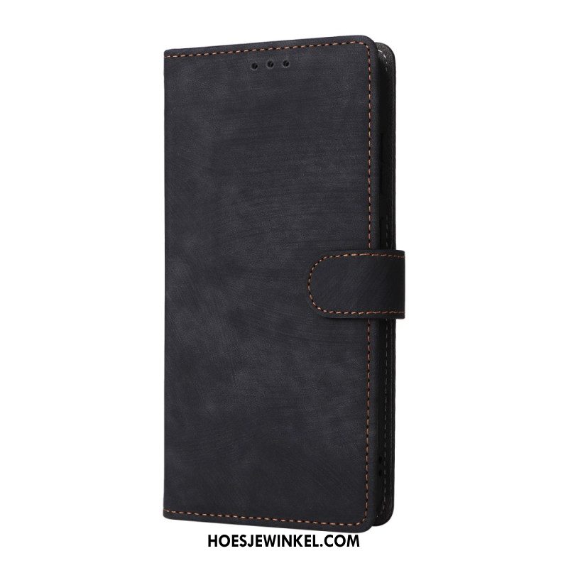 Flip Case Leren Samsung Galaxy S25 Fe Rfid-bescherming (suède-effect)