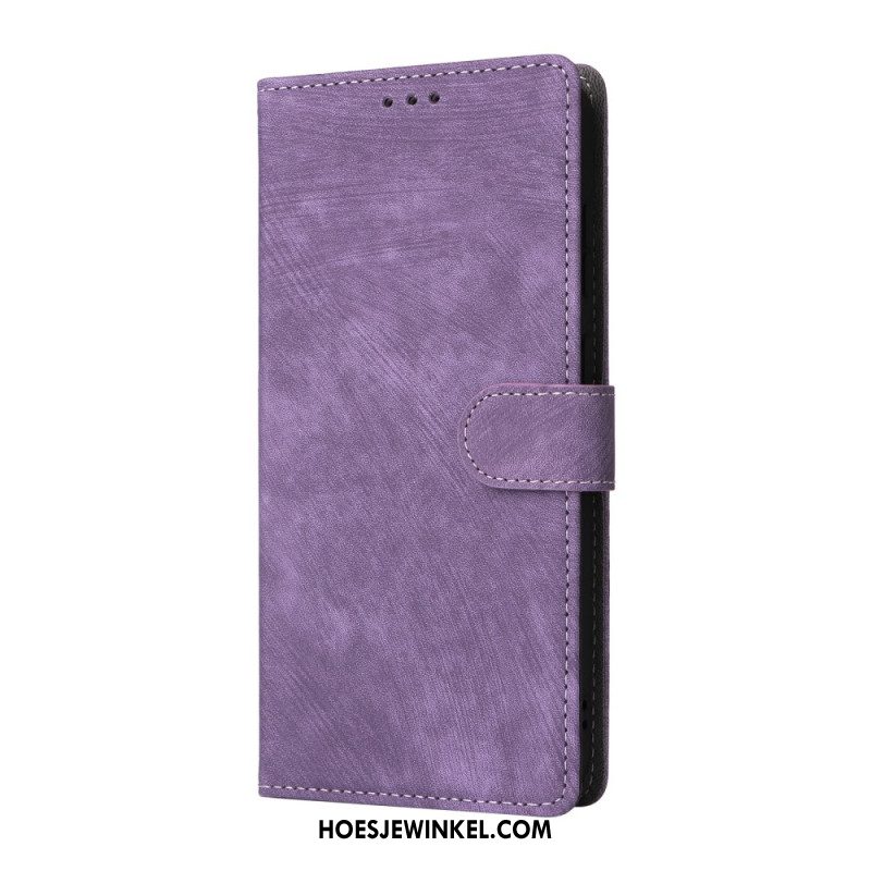 Flip Case Leren Samsung Galaxy S25 Fe Rfid-bescherming (suède-effect)