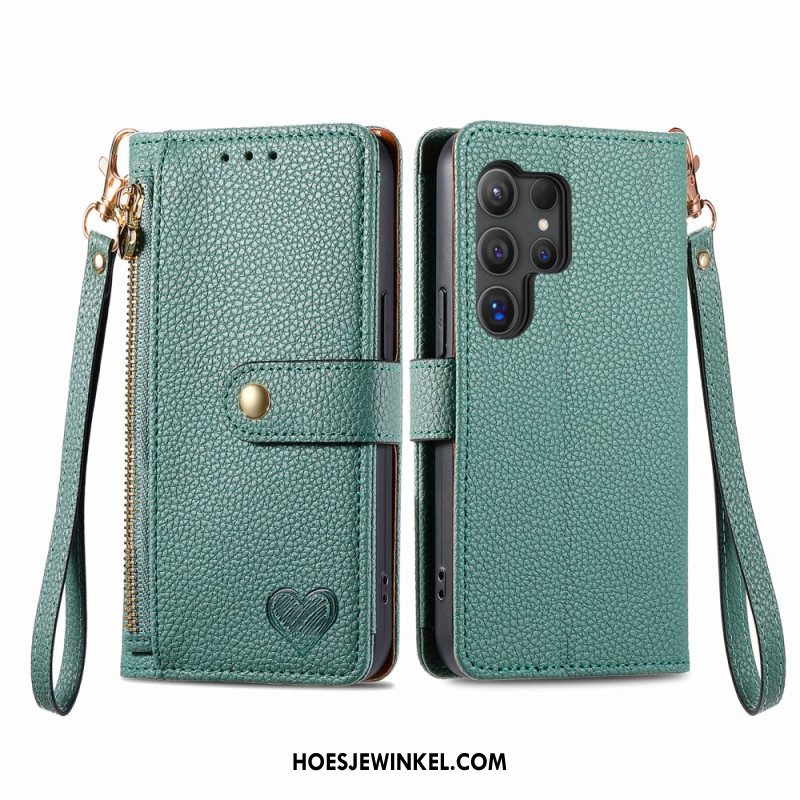 Flip Case Leren Samsung Galaxy S25 Ultra 5g Hart