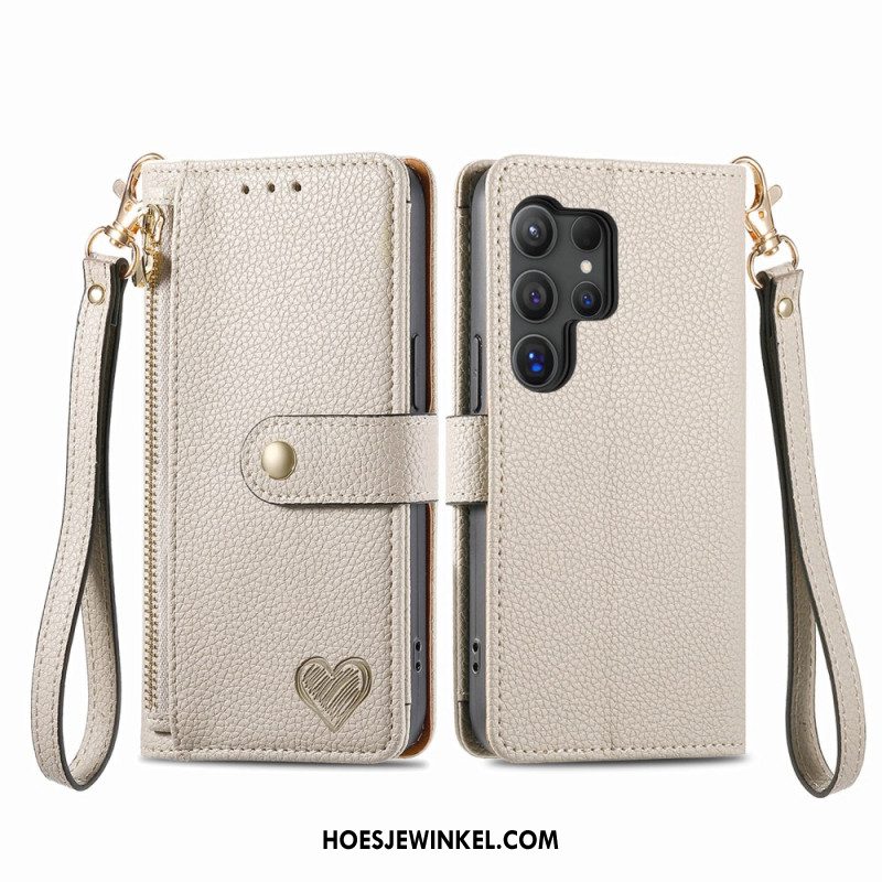 Flip Case Leren Samsung Galaxy S25 Ultra 5g Hart