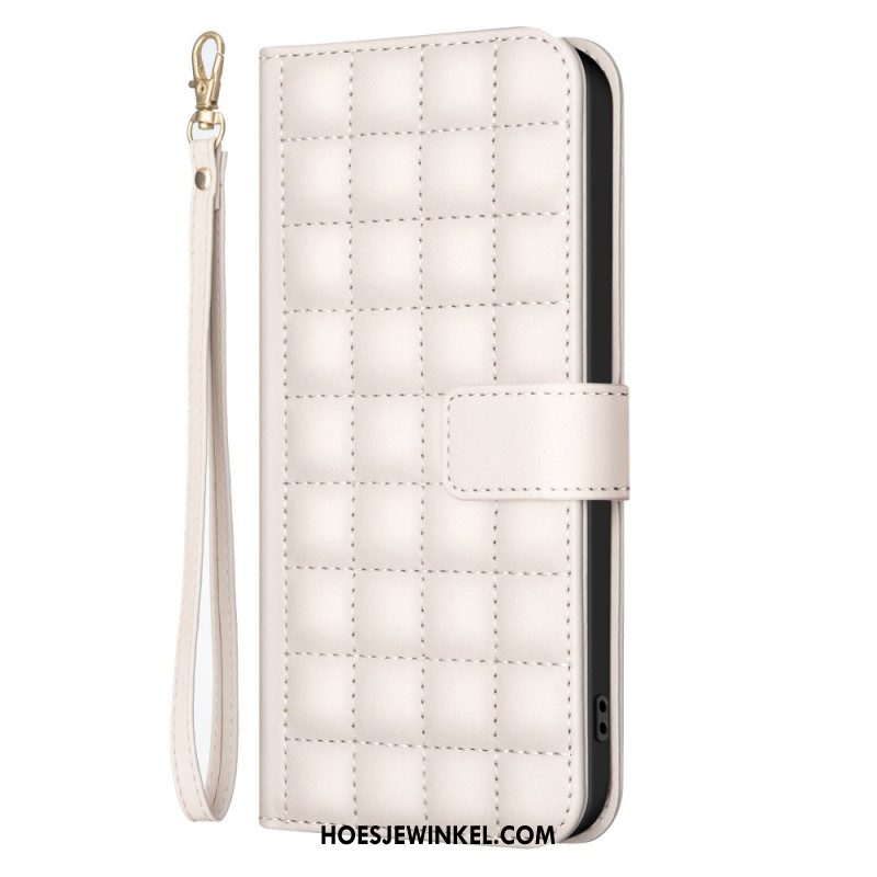 Flip Case Leren Samsung Galaxy S25 Ultra 5g Premium Gewatteerd