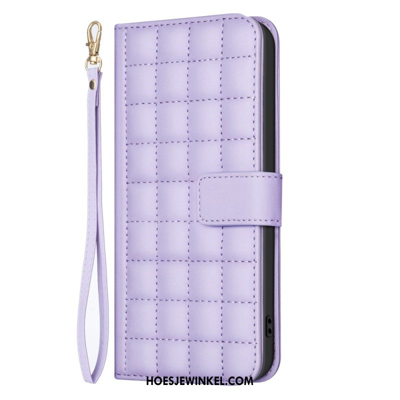 Flip Case Leren Samsung Galaxy S25 Ultra 5g Premium Gewatteerd