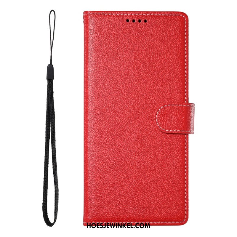 Flip Case Leren Samsung Galaxy S26 Lychee-textuur
