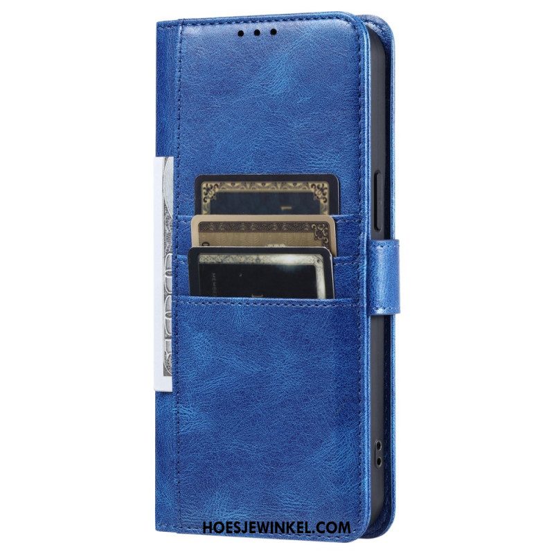 Flip Case Leren Samsung Galaxy S26 Plus 6 Kaartsleuven En Polsbandje