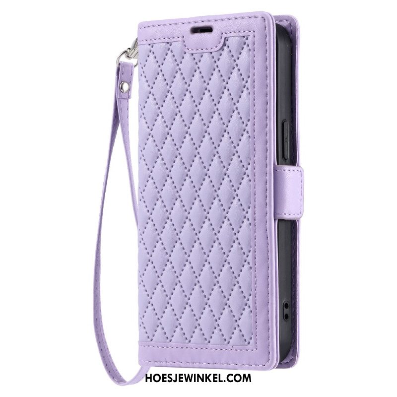 Flip Case Leren Samsung Galaxy S26 Plus Gewatteerd Vintage Design