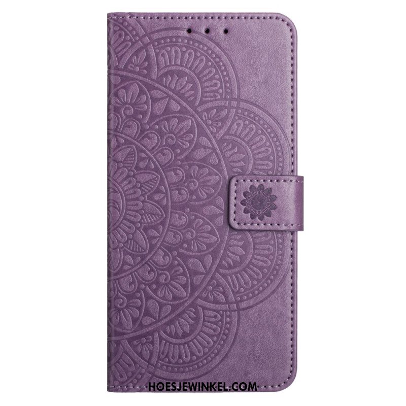 Flip Case Leren Samsung Galaxy S26 Plus Mandala-gravure