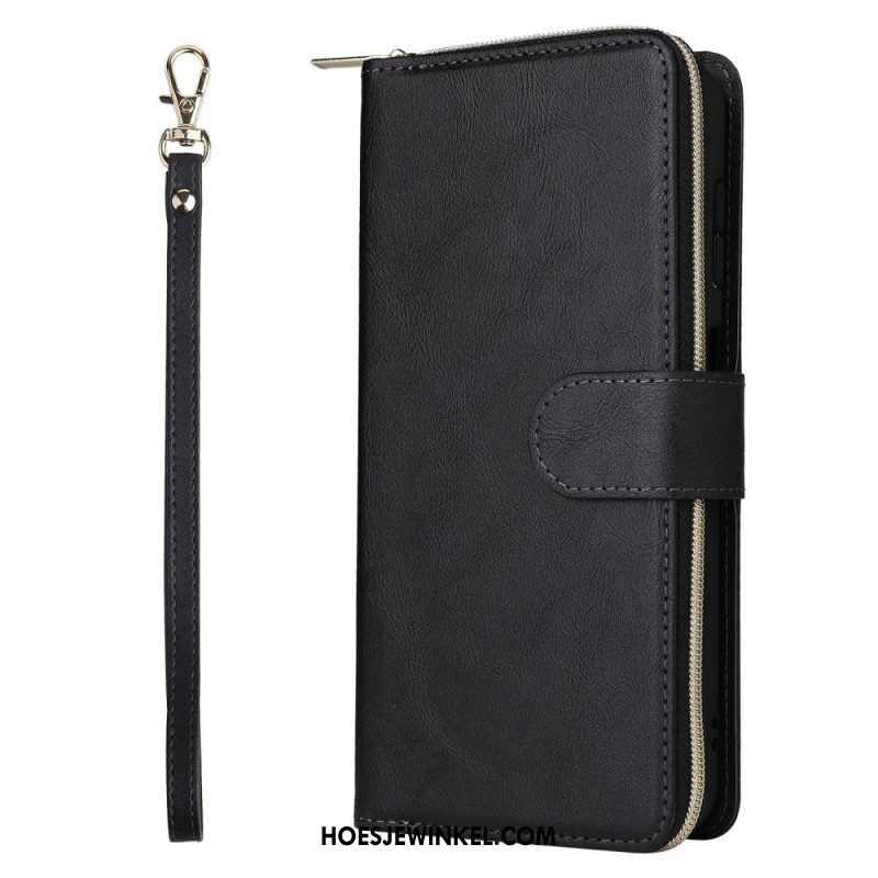 Flip Case Leren Samsung Galaxy S26 Portemonnee Met Ritssluiting