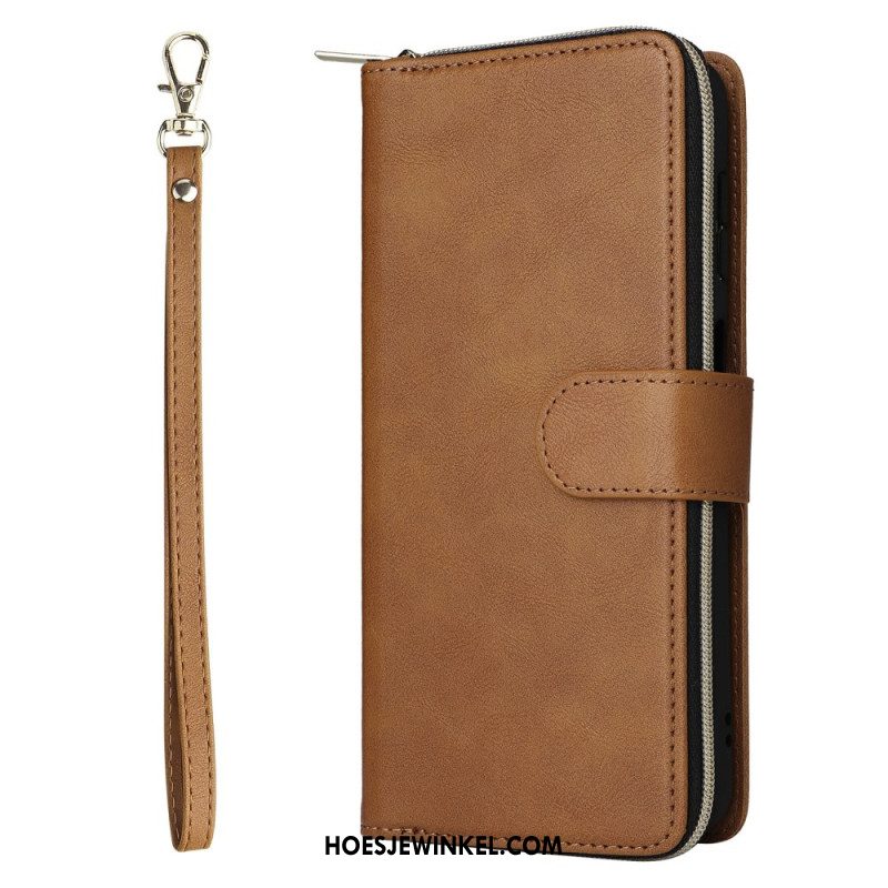 Flip Case Leren Samsung Galaxy S26 Portemonnee Met Ritssluiting