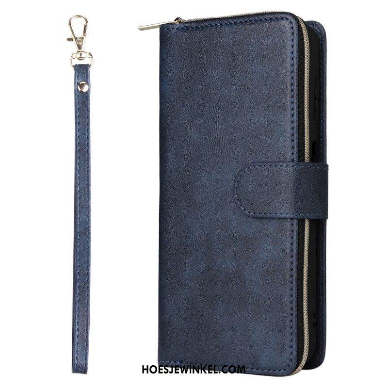 Flip Case Leren Samsung Galaxy S26 Portemonnee Met Ritssluiting