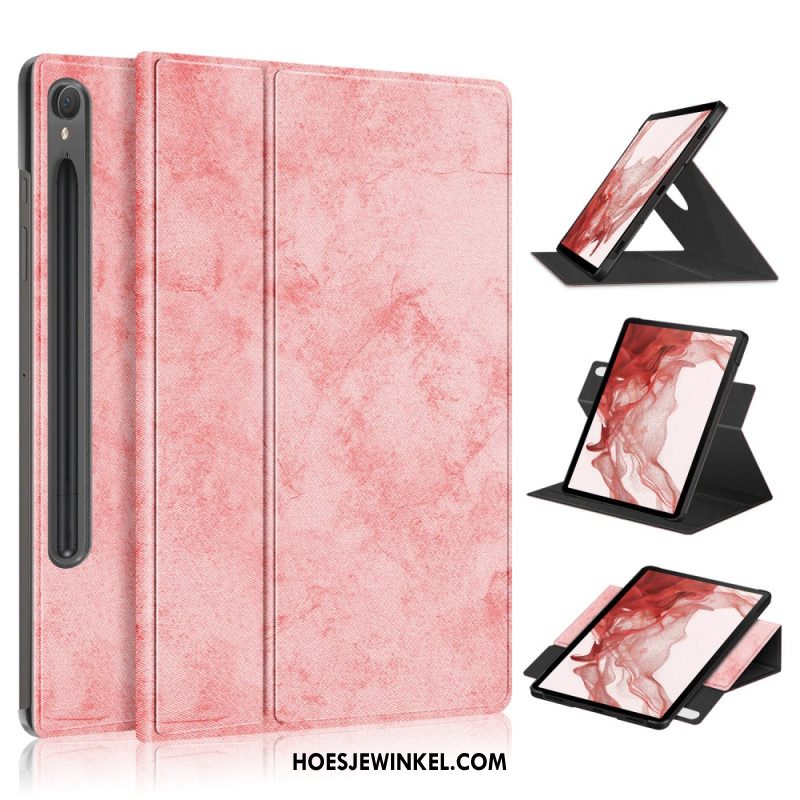 Flip Case Leren Samsung Galaxy Tab S10 Fe Draaibaar