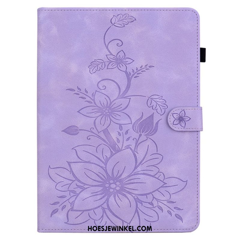 Flip Case Leren Samsung Galaxy Tab S10 Plus Fleur-de-lys