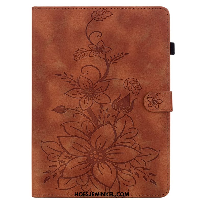 Flip Case Leren Samsung Galaxy Tab S10 Plus Fleur-de-lys