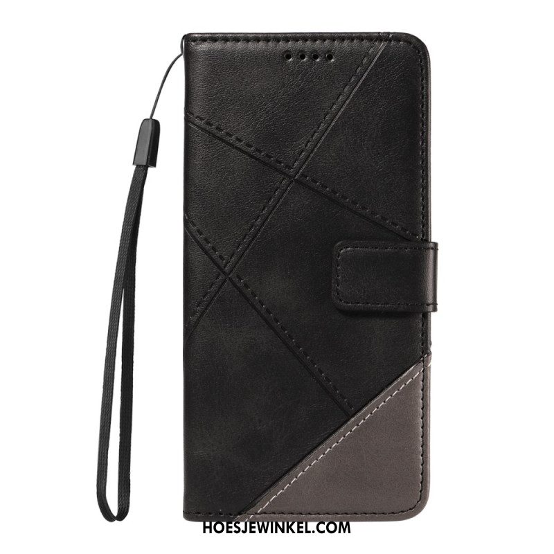 Flip Case Leren Xiaomi 15 Ultra Geometrisch Ontwerp