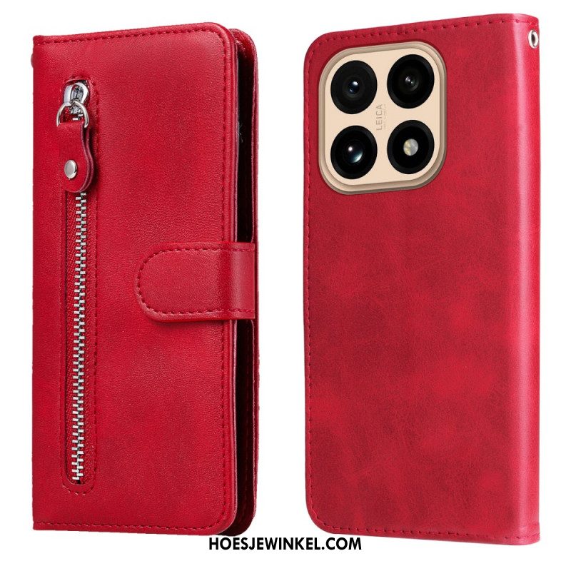 Flip Case Leren Xiaomi 15t Zak Met Rits