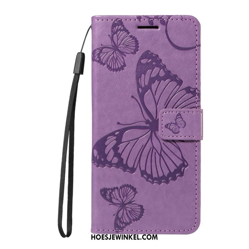 Flip Case Leren Xiaomi Redmi Note 14 4g Reuzenvlinders