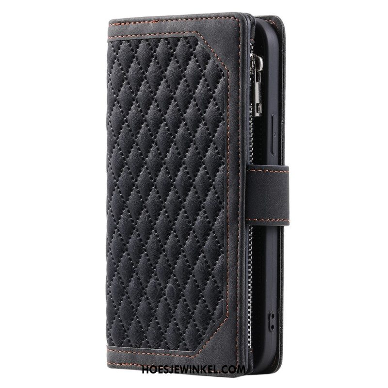 Flip Case Leren Xiaomi Redmi Note 14 5g Gewatteerde Portemonnee