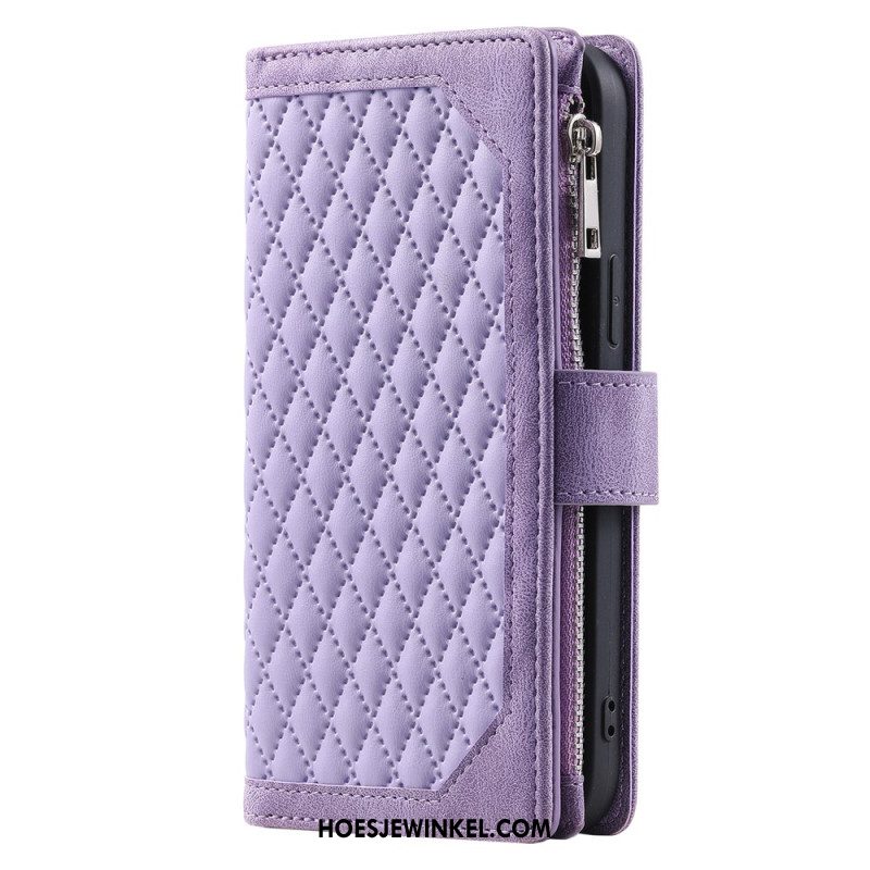 Flip Case Leren Xiaomi Redmi Note 14 5g Gewatteerde Portemonnee