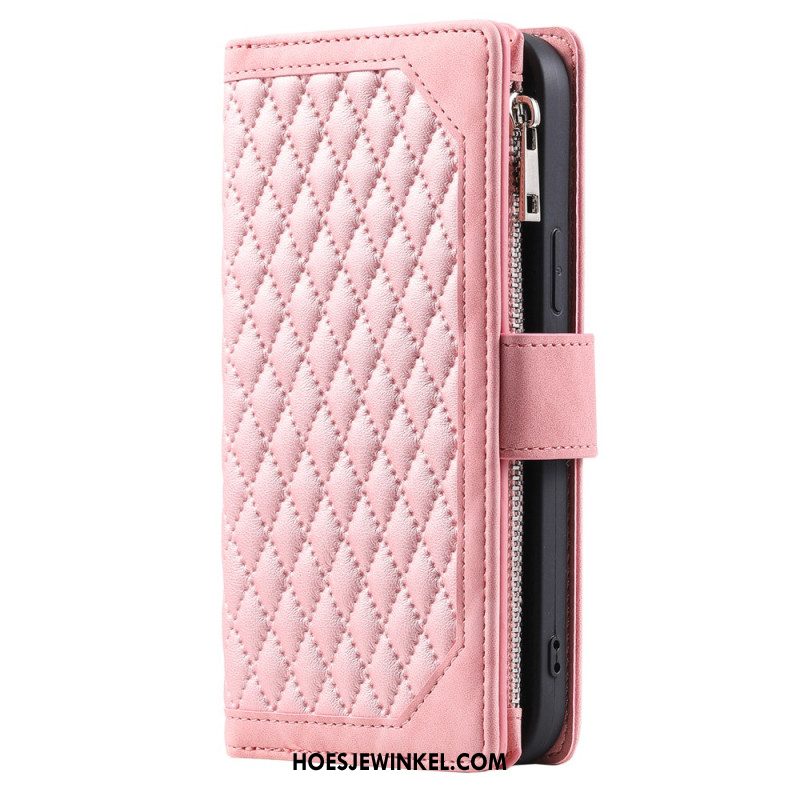 Flip Case Leren Xiaomi Redmi Note 14 5g Gewatteerde Portemonnee