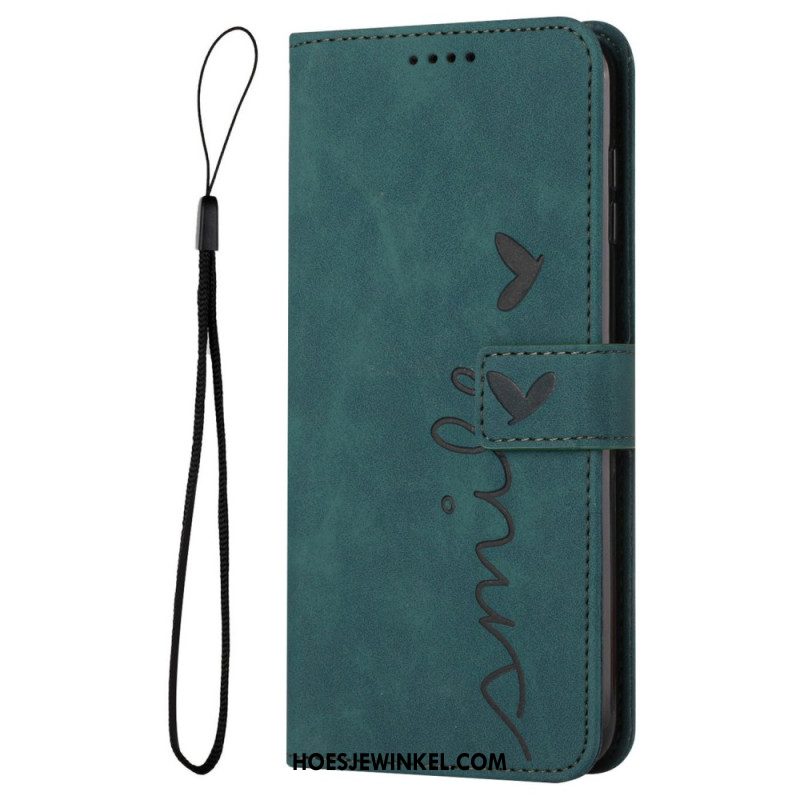 Flip Case Leren Xiaomi Redmi Note 14 Pro Plus 5g Glimlach