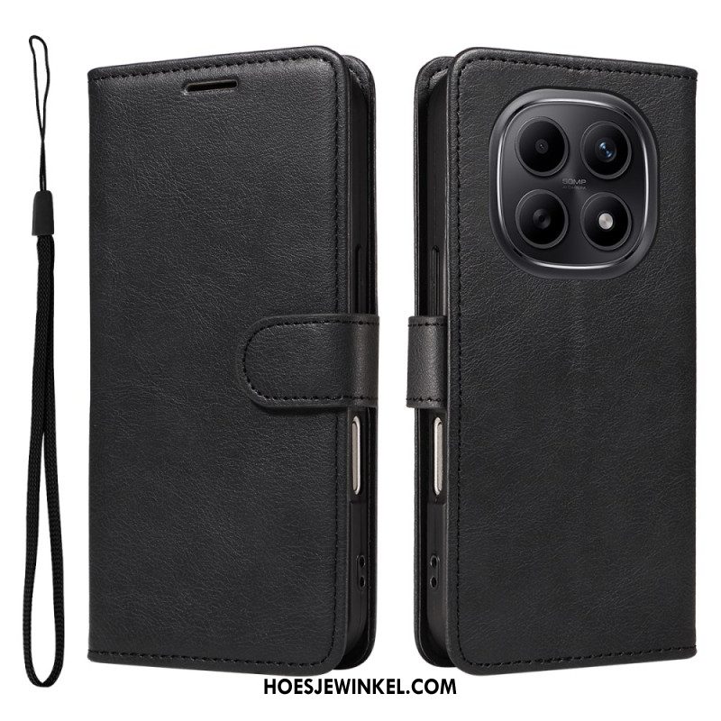 Flip Case Leren Xiaomi Redmi Note 15 5g Effen Leerlook