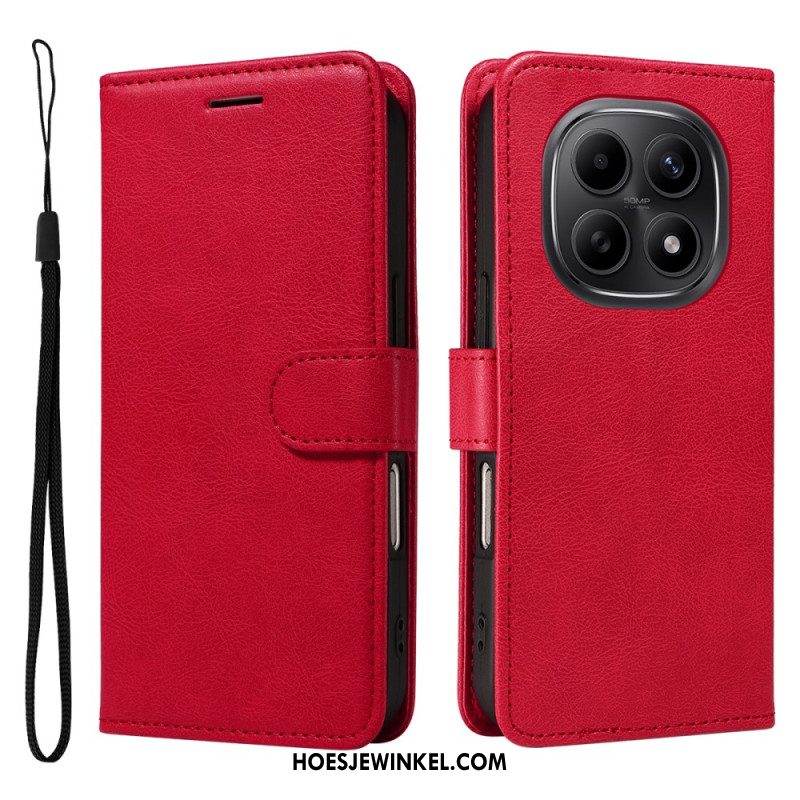 Flip Case Leren Xiaomi Redmi Note 15 5g Effen Leerlook