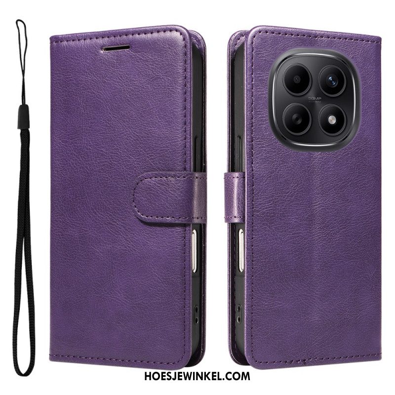 Flip Case Leren Xiaomi Redmi Note 15 5g Effen Leerlook