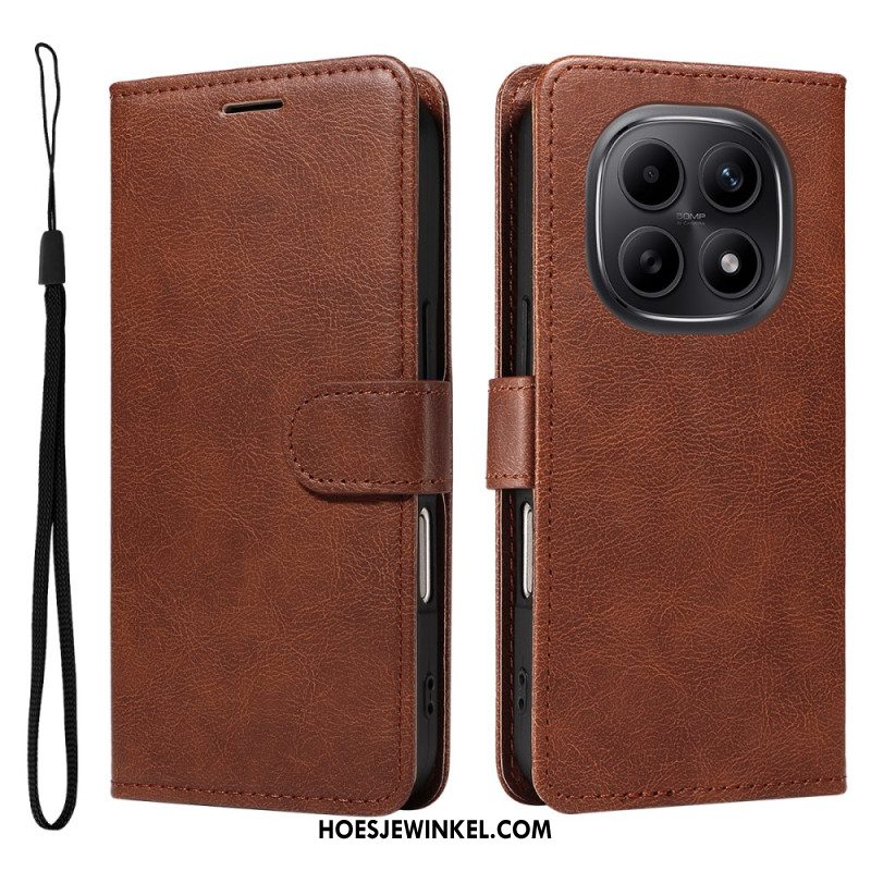 Flip Case Leren Xiaomi Redmi Note 15 5g Effen Leerlook