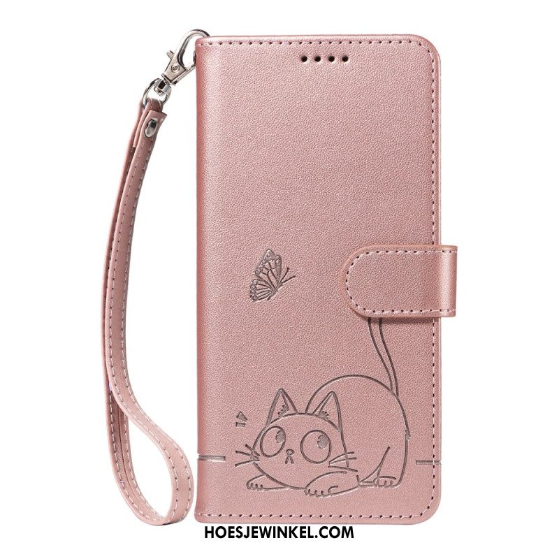 Flip Case Leren Xiaomi Redmi Note 15 Pro 5g Kattenafbeelding