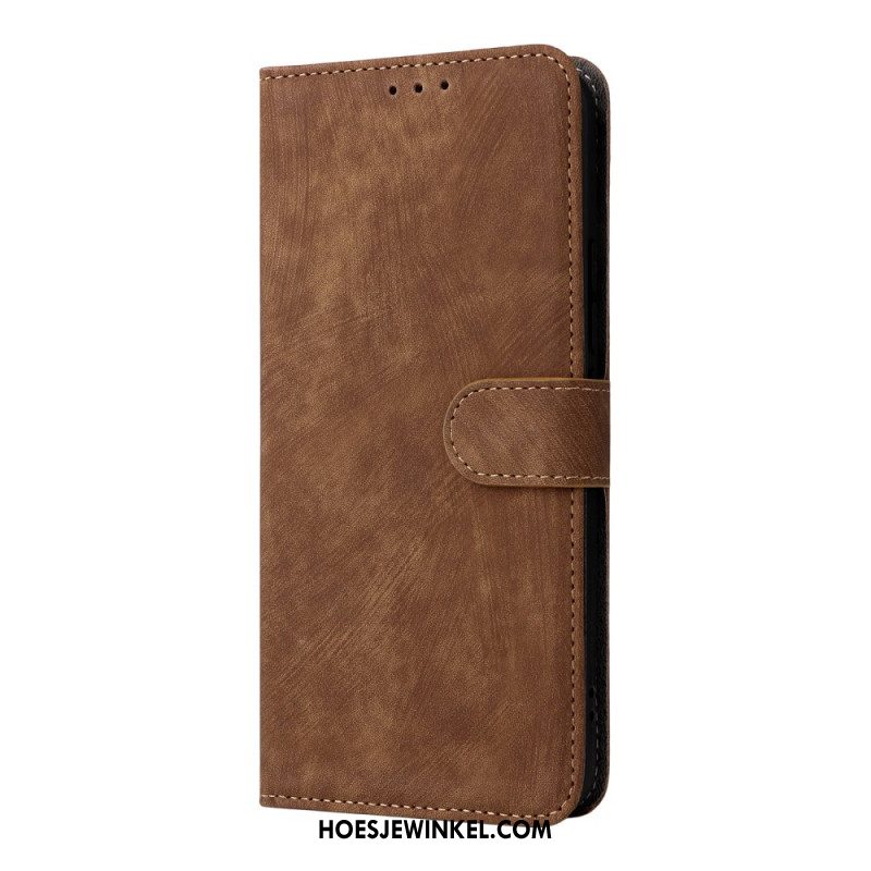 Flip Case Leren Xiaomi Redmi Note 15 Pro 5g Rfid-blokkering En Bandje