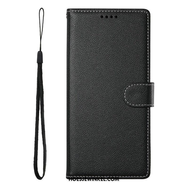 Flip Case Leren Xiaomi Redmi Note 15 Pro Plus 5g Effen Kunstleer