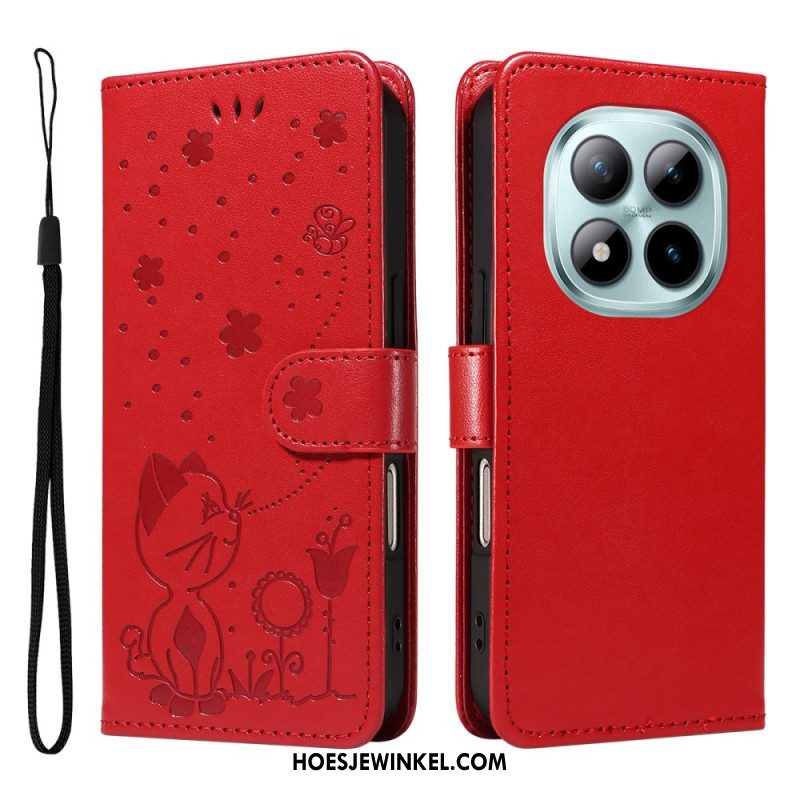 Flip Case Leren Xiaomi Redmi Note 15 Pro Plus 5g Kat En Bij Design