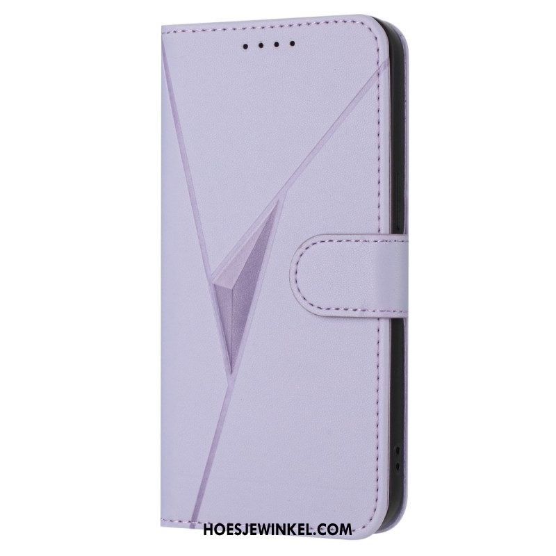 Flip Case Leren iPhone 17 Pro Max Driehoeksafdruk