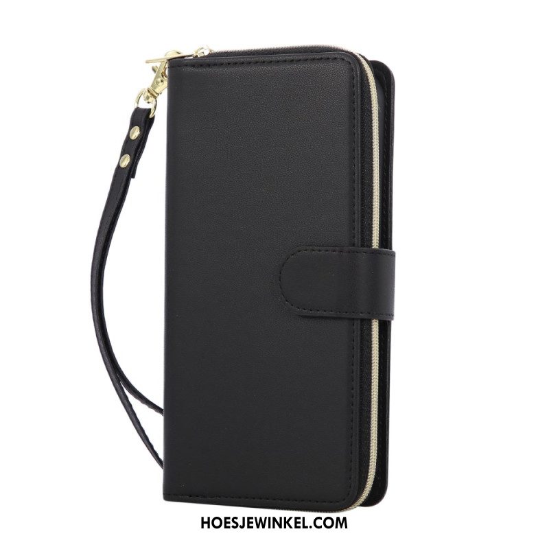 Flip Case Leren iPhone Air 9 Kaarthouders En Koord