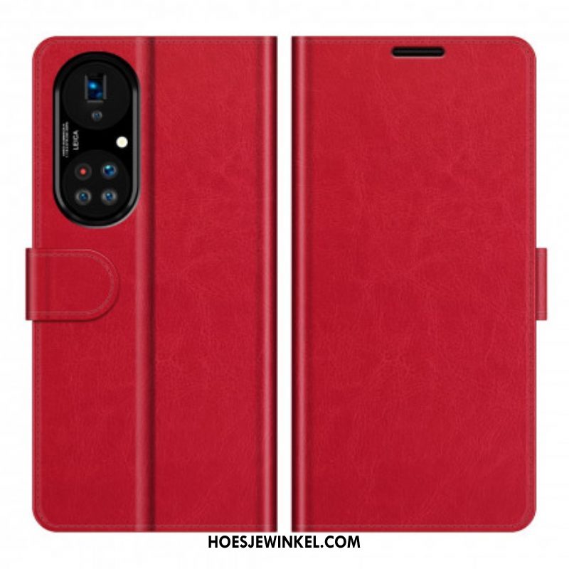 Flip Case voor Huawei P50 Pro Stijl Lederen Ontwerp