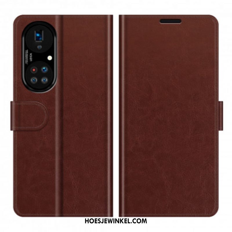 Flip Case voor Huawei P50 Pro Stijl Lederen Ontwerp