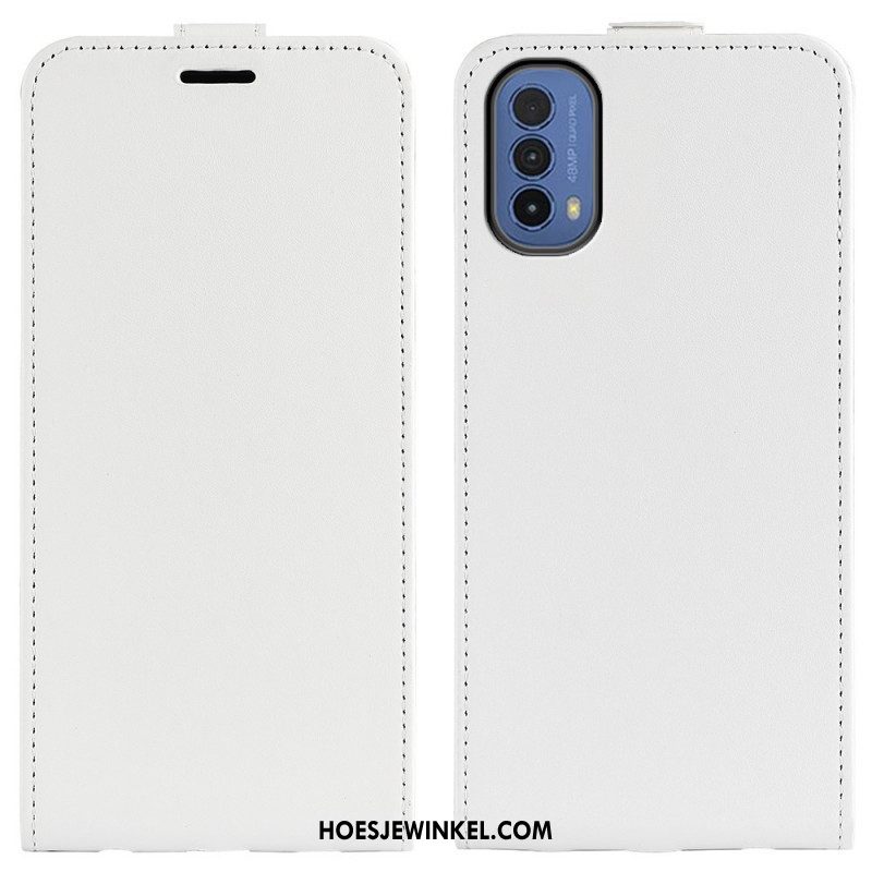 Flip Case voor Moto E40 / E30 / E20 Folio-hoesje Retro Opvouwbaar