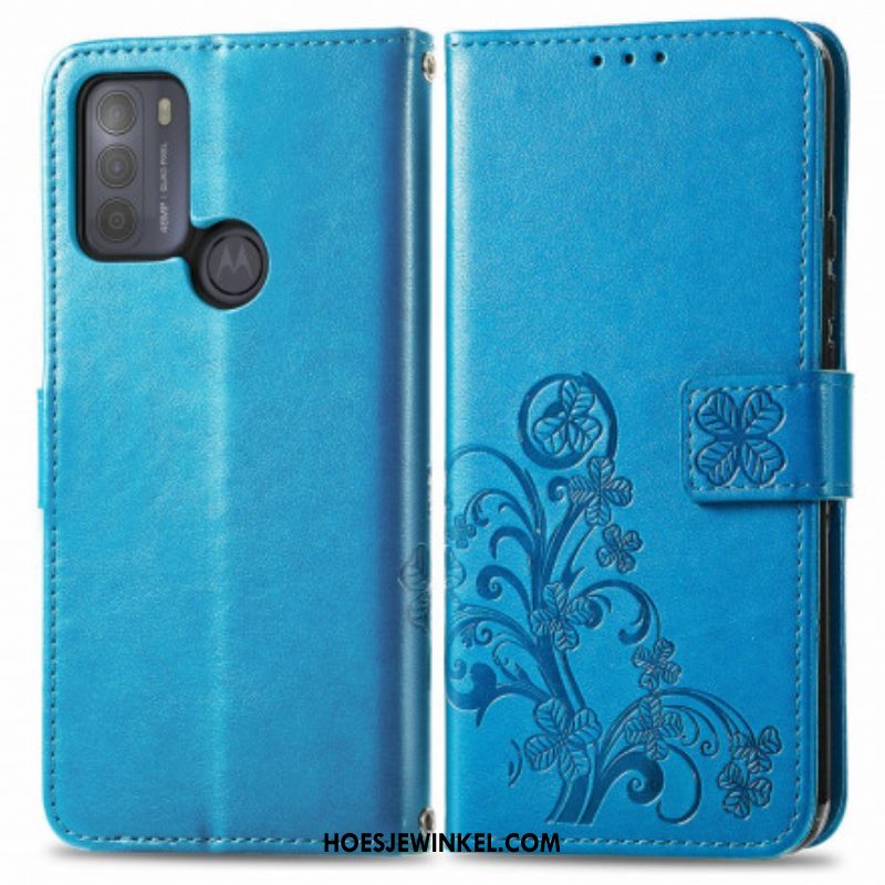 Flip Case voor Moto G50 Aziatische Bloemen