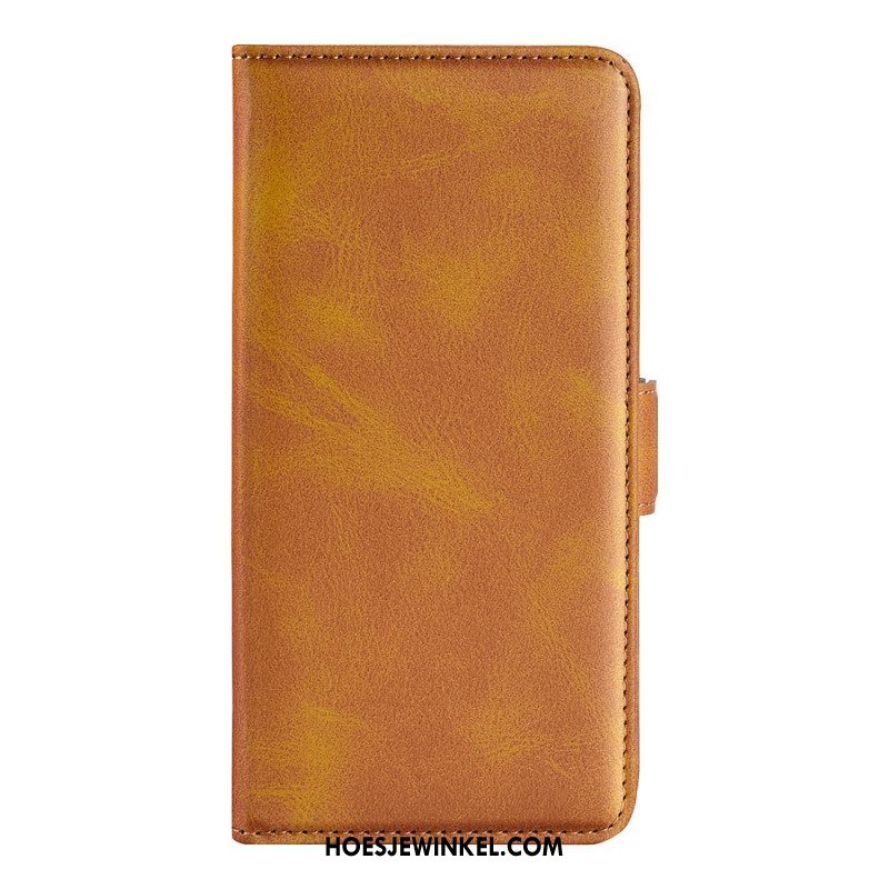 Flip Case voor Moto G71 5G Folio-hoesje Dubbele Klep