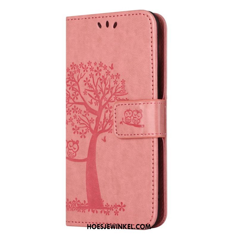 Flip Case voor Moto G73 5G Uil Boom