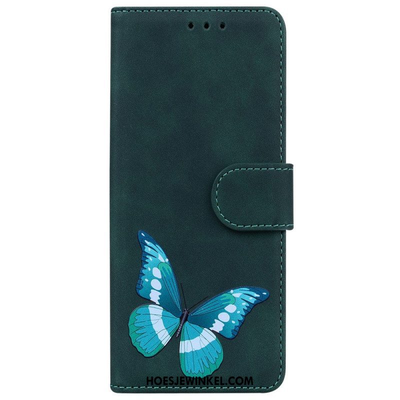 Flip Case voor Moto G73 5G Vlinder Ontwerp