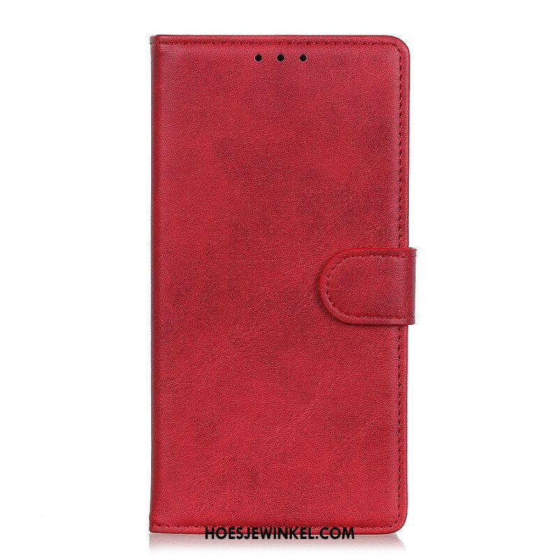 Flip Case voor OnePlus 10T 5G Mat Kunstleer