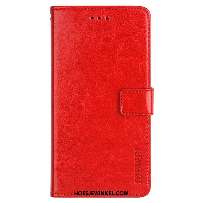 Flip Case voor Oppo A16 / A16s Imitatieleer Idewei