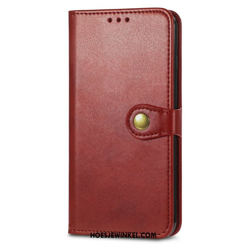 Flip Case voor Oppo A16 / A16s Kunstleer En Vintage Sluiting