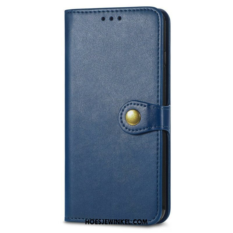 Flip Case voor Oppo A16 / A16s Kunstleer En Vintage Sluiting