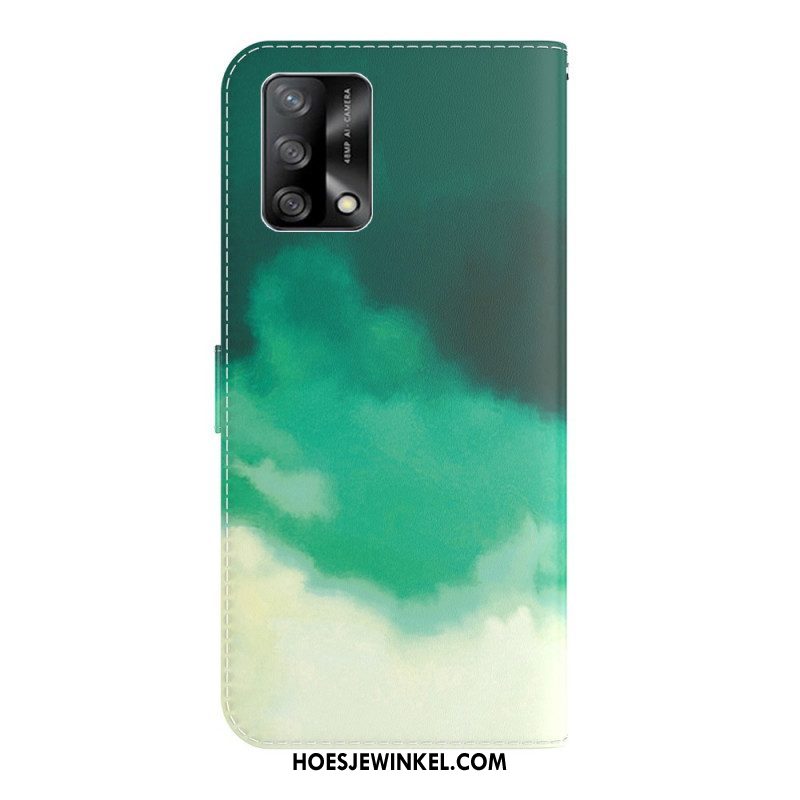 Flip Case voor Oppo A74 4G Waterverf