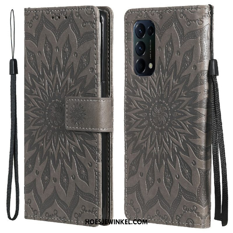 Flip Case voor Oppo Find X3 Lite Zonnebloem