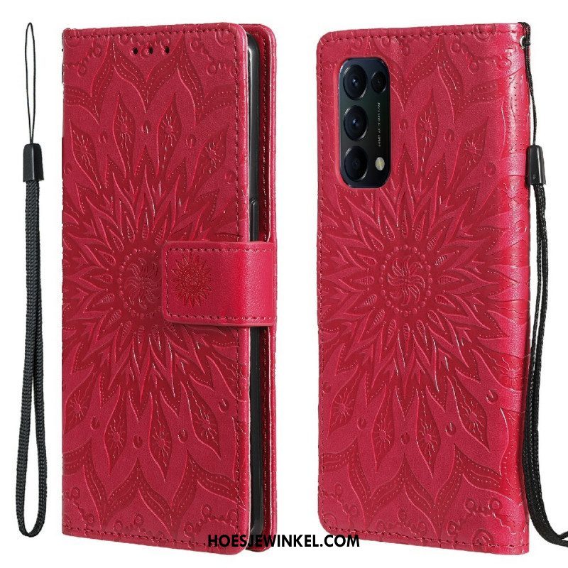 Flip Case voor Oppo Find X3 Lite Zonnebloem